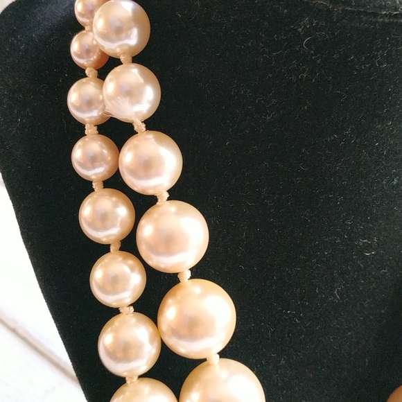 Vintage Les Bernard Designer Pearl Choker Necklace - Picture 3 of 5
